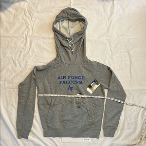 Nike Team Issue Womens Gray and Blue Hoodie - Air Force - Size M